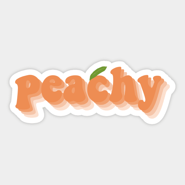 Peachy Sticker by Vintage Dream